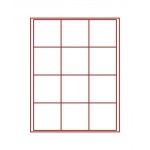 LINDNER - BOX STANDARD a 12 caselle quadrate da 66 mm - Rosso