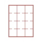 LINDNER - BOX STANDARD a 12 caselle quadrate da 68 mm - Rosso