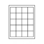 LINDNER - BOX STANDARD a 20 caselle quadrate da 47 mm - Rosso