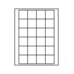 LINDNER - BOX STANDARD a 24 caselle quadrate da 42 mm - Rosso