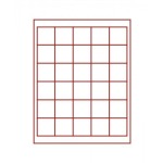 LINDNER - BOX STANDARD a 30 caselle quadrate da 38 mm - Rosso