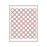 LINDNER - BOX STANDARD a 42 caselle rotonde da 29 mm - Rosso