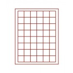 LINDNER - BOX STANDARD a 48 caselle quadrate da 28 mm - Rosso