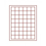 LINDNER - BOX STANDARD a 48 caselle quadrate da 30 mm - Rosso