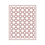 LINDNER - BOX STANDARD a 48 caselle rotonde da 24 mm - Rosso