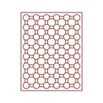 LINDNER - BOX STANDARD a 48 caselle rotonde da 26 mm - Rosso