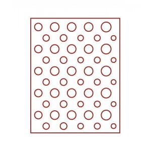 LINDNER - BOX STANDARD a 50 caselle rotonde per 5 serie Marchi Tedeschi - Rosso