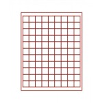 LINDNER - BOX STANDARD a 99 caselle quadrate da 19 mm - Rosso