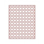 LINDNER - BOX STANDARD a 99 caselle rotonde da 20 mm - Rosso
