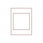 LINDNER - BOX STANDARD ad 1 casella quadrata 150 mm - Rosso