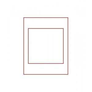 LINDNER - BOX STANDARD ad 1 casella quadrata 150 mm - Rosso