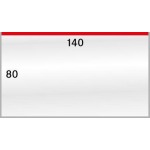LINDNER - BUSTE PROTETTIVE trasparenti da 140x80 mm apertura dall'alto - 50 pz.