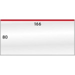 LINDNER - BUSTE PROTETTIVE trasparenti da 166x80 mm apertura dall'alto - 50 pz.