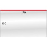 LINDNER - BUSTE PROTETTIVE trasparenti da 170x100 mm apertura dall'alto - 50 pz.