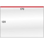 LINDNER - BUSTE PROTETTIVE trasparenti da 170x120 mm apertura dall'alto - 50 pz.