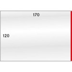 LINDNER - BUSTE PROTETTIVE trasparenti da 170x120 mm apertura laterale - 50 pz.