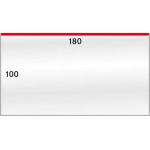 LINDNER - BUSTE PROTETTIVE trasparenti da 180x100 mm apertura dall'alto - 50 pz.