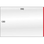 LINDNER - BUSTE PROTETTIVE trasparenti da 190x130 mm apertura laterale - 50 pz.