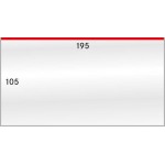 LINDNER - BUSTE PROTETTIVE trasparenti da 195x105 mm apertura dall'alto - 50 pz.