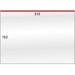 LINDNER - BUSTE PROTETTIVE trasparenti da 213x152 mm apertura dall'alto - 50 pz.