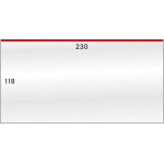 LINDNER - BUSTE PROTETTIVE trasparenti da 230x118 mm apertura dall'alto - 50 pz.