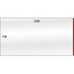 LINDNER - BUSTE PROTETTIVE trasparenti da 230x118 mm apertura laterale - 50 pz.