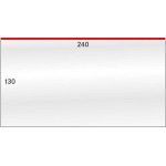 LINDNER - BUSTE PROTETTIVE trasparenti da 240x130 mm apertura dall'alto - 50 pz.