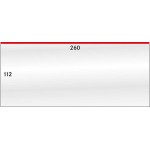 LINDNER - BUSTE PROTETTIVE trasparenti da 260x112 mm apertura dall'alto - 50 pz.