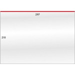LINDNER - BUSTE PROTETTIVE trasparenti da 297x210 mm apertura dall'alto - 50 pz.