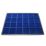 ABAFIL - Bauletto CANGURO con 14 ripiani Standard in velluto blu Linea Classica a scelta - Nero