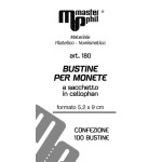 MASTER PHIL - Bustina a sacchetto CELLOPHANE da 52x90 mm - 100 pz.