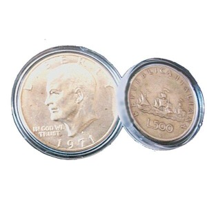 MASTER PHIL - Capsule da 16,5 mm per 1 Eurocent. - 10 pz.
