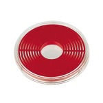 LINDNER - Capsule con anelli distanziali rossi per monete da 16 a 51 mm - 10 pz.