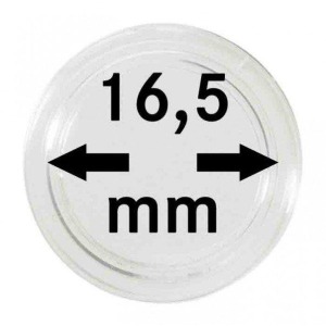 LINDNER - Capsule per monete da 16,5 mm - 10 pz.