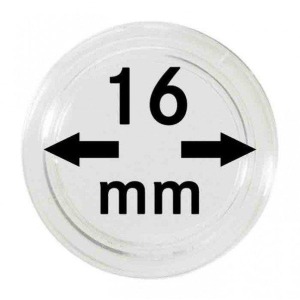 LINDNER - Capsule per monete da 16 mm - 10 pz.