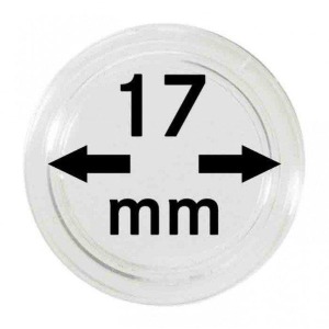 LINDNER - Capsule per monete da 17 mm - 10 pz.
