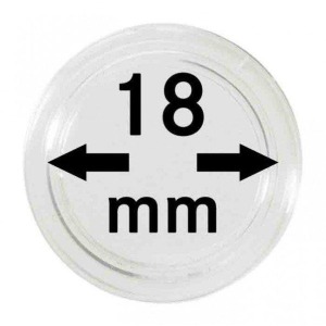 LINDNER - Capsule per monete da 18 mm - 10 pz.