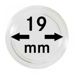 LINDNER - Capsule per monete da 19 mm - 10 pz.