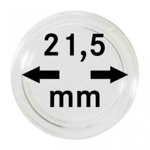 LINDNER - Capsule per monete da 21,5 mm - 10 pz.