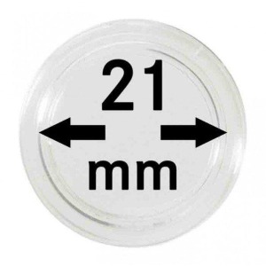LINDNER - Capsule per monete da 21 mm - 10 pz.