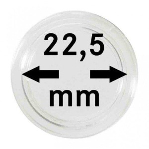 LINDNER - Capsule per monete da 22,5 mm - 10 pz.