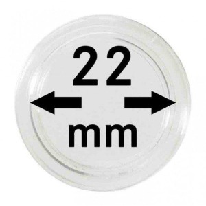 LINDNER - Capsule per monete da 22 mm - 10 pz.
