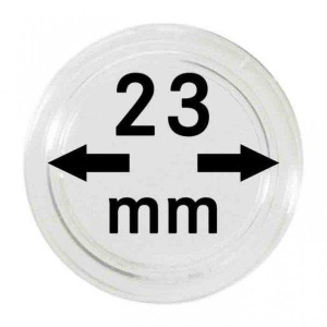 LINDNER - Capsule per monete da 23 mm - 10 pz.