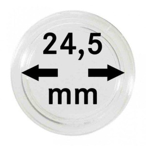 LINDNER - Capsule per monete da 24,5 mm - 10 pz.