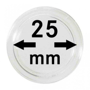 LINDNER - Capsule per monete da 25 mm - 10 pz.