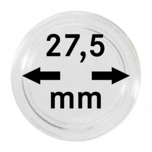 LINDNER - Capsule per monete da 27,5 mm - 10 pz.