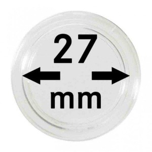 LINDNER - Capsule per monete da 27 mm - 10 pz.
