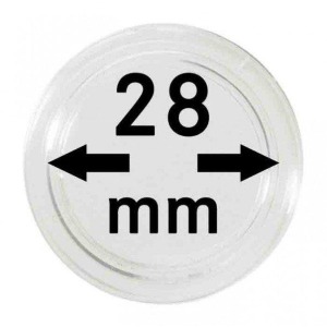 LINDNER - Capsule per monete da 28 mm - 10 pz.