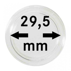 LINDNER - Capsule per monete da 29,5 mm - 10 pz.