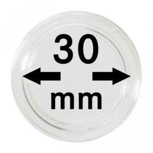 LINDNER - Capsule per monete da 30 mm - 10 pz.